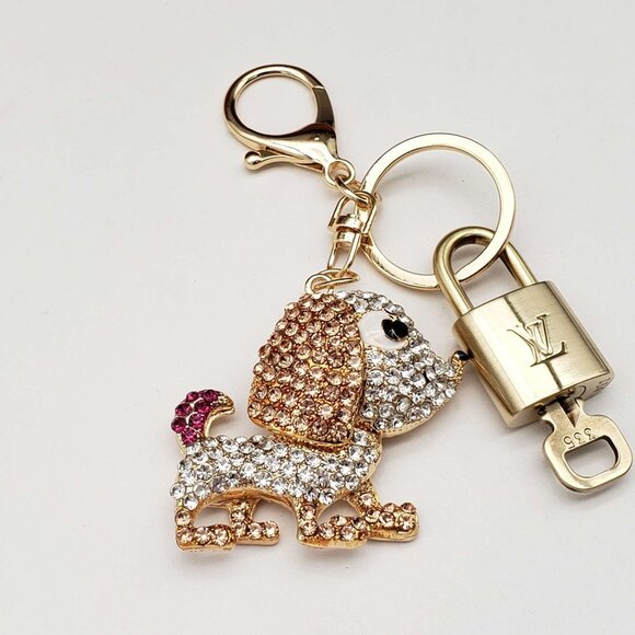 Authentic Louis Vuitton Lock & Key with unbranded Bagcharm, Keycharm, Keychain - Picture 3 of 7